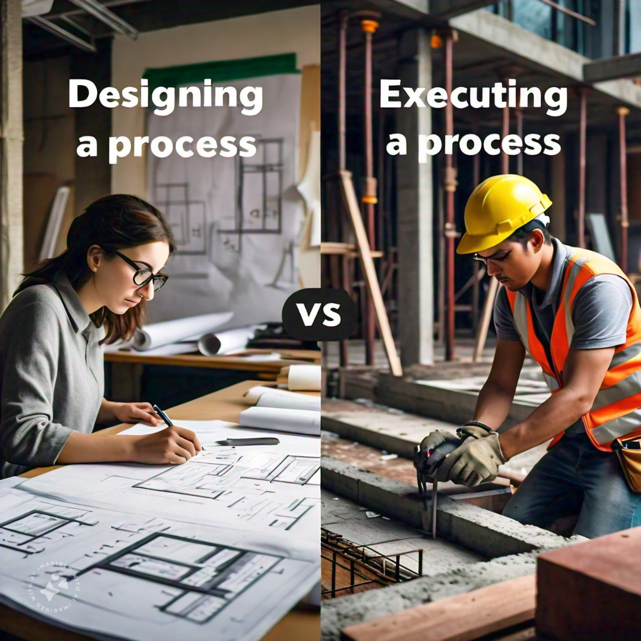 Ability to design a process vs executing a process